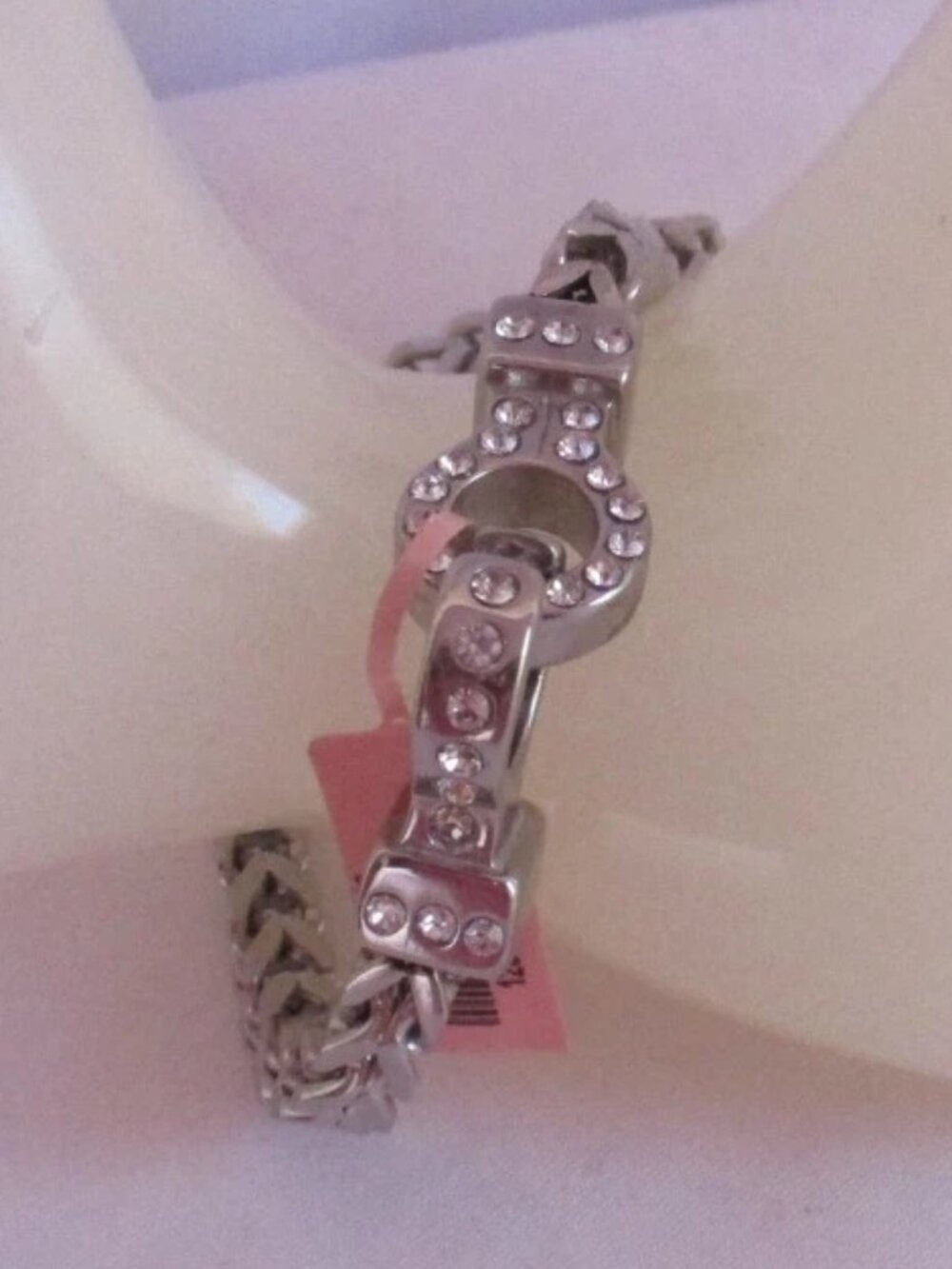 Austrian Crystal Bracelet Silver Tone & Clasp Closure Womens